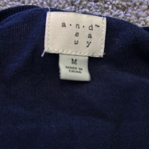 Navy blue cardigan and eawy size medium - Picture 2 of 2